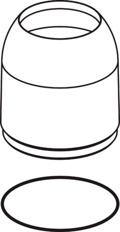 Ideal Standard Abdeckkappe Mit O-Ring, B960229AA, B960229AA Chrom