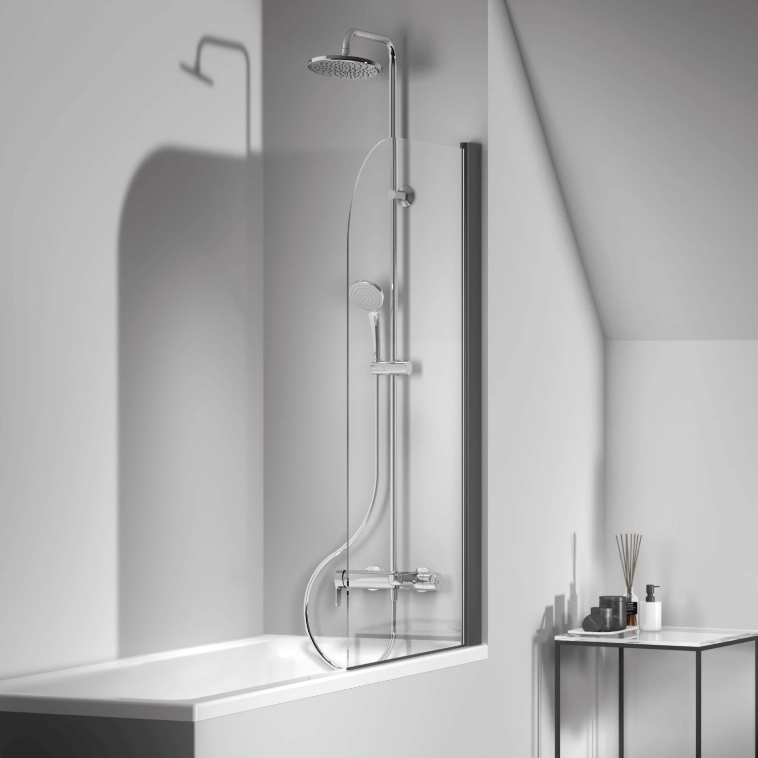 Ideal Standard Cerafine O Duschsystem BC749AA Mit Einhebel-Brausearmatur, Handbrause, Chrom 5 Ideal Standard Cerafine O Duschsystem BC749AA Mit Einhebel-Brausearmatur, Handbrause, Chrom – Bild 5