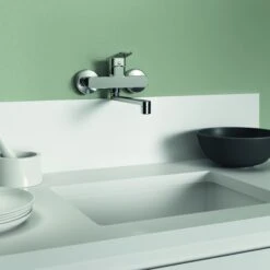 Ideal Standard Ceraplan Küchenarmatur BD340AA Chrom, Wandmontage, Ausladung 238mm -VIEGA Verkäufe Ideal Standard Ceraplan Kuechenarmatur BD340AA chrom Wandmontage Ausladung 238mm 2