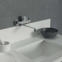 Ideal Standard Ceraplan Küchenarmatur BD340AA Chrom, Wandmontage, Ausladung 238mm -VIEGA Verkäufe Ideal Standard Ceraplan Kuechenarmatur BD340AA chrom Wandmontage Ausladung 238mm 7