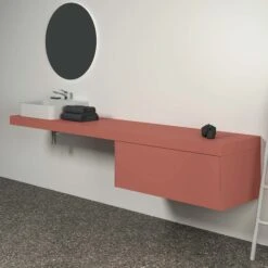 Ideal Standard Conca Konsole T4342Y3 Ohne Ausschnitt, 240x50,5x0 Cm, Sunset Matt Lackiert -VIEGA Verkäufe Ideal Standard Conca Konsole T4342Y3 ohne Ausschnitt 240x505x0 cm Sunset matt lackiert 2