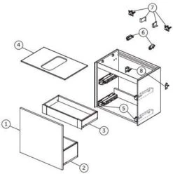Ideal Standard Conca Waschtisch-Unterschrank T4317Y6 Ohne Ausschnitt, 1 Auszug, 60 X 37 X 55 Cm, Eiche Hell Furnier -VIEGA Verkäufe Ideal Standard Conca Waschtisch Unterschrank T4317Y6 ohne Ausschnitt 1 Auszug 60 x 37 x 55 cm Eiche hell Furnier 7