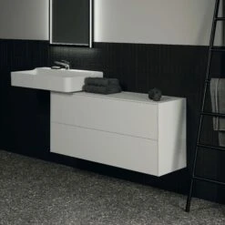 Ideal Standard Conca Waschtisch-Unterschrank T4330Y1 Ohne Ausschnitt, 2 Auszüge, 120x37x55 Cm, Weiß Matt Lackiert -VIEGA Verkäufe Ideal Standard Conca Waschtisch Unterschrank T4330Y1 ohne Ausschnitt 2 Auszuege 120x37x55 cm Weiss matt lackiert 6