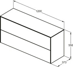 Ideal Standard Conca Waschtisch-Unterschrank T4330Y1 Ohne Ausschnitt, 2 Auszüge, 120x37x55 Cm, Weiß Matt Lackiert -VIEGA Verkäufe Ideal Standard Conca Waschtisch Unterschrank T4330Y1 ohne Ausschnitt 2 Auszuege 120x37x55 cm Weiss matt lackiert 7