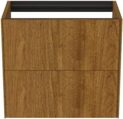 Ideal Standard Conca Waschtisch-Unterschrank T4354Y6 Ohne Waschtisch-Platte, 2 Auszüge, 60x37x54 Cm, Eiche Hell Furnier