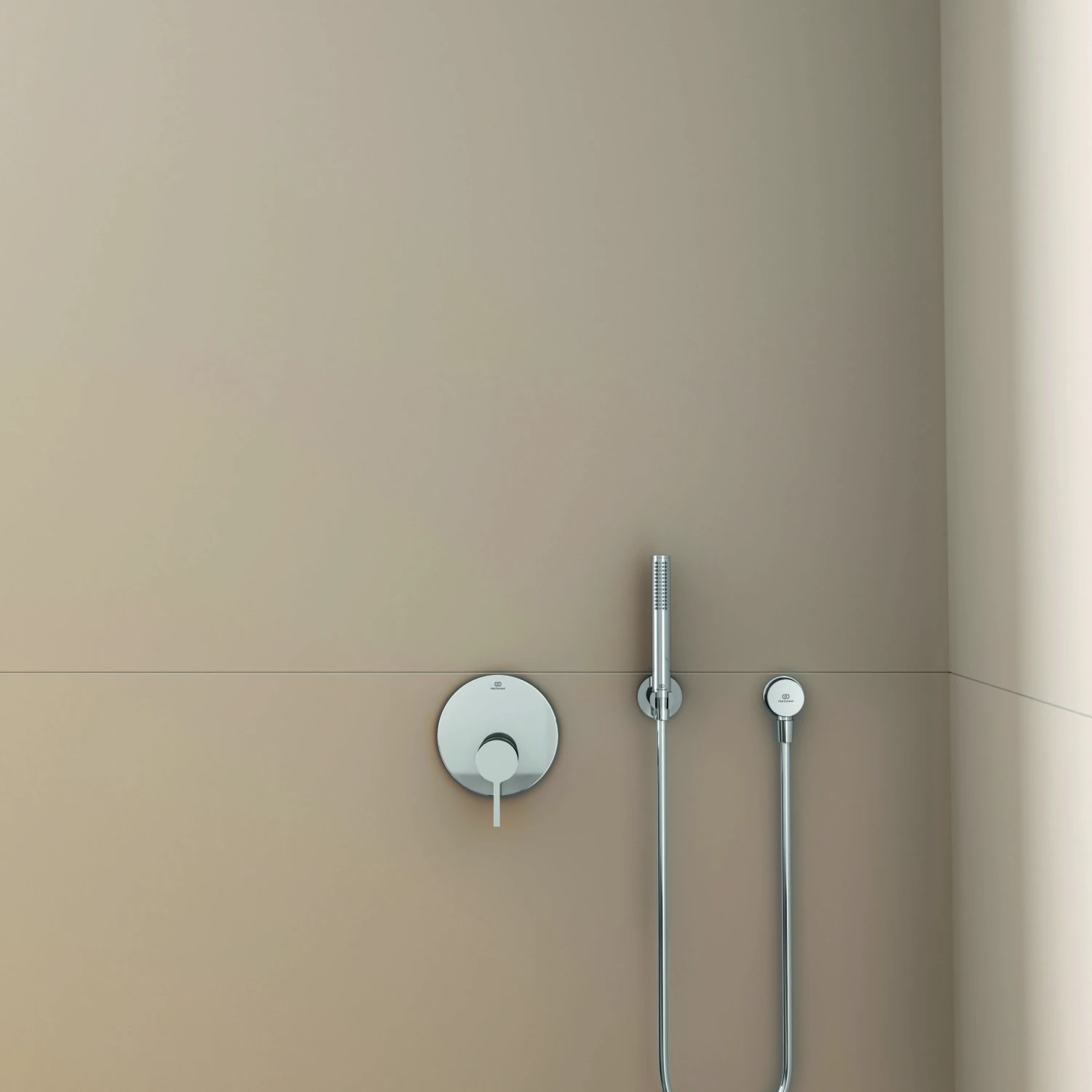 Ideal Standard Idealrain Atelier Brausehalter BC806AA Rund, Aus Metall, Fix, Verchromt 3 Ideal Standard Idealrain Atelier Brausehalter BC806AA Rund, Aus Metall, Fix, Verchromt – Bild 3