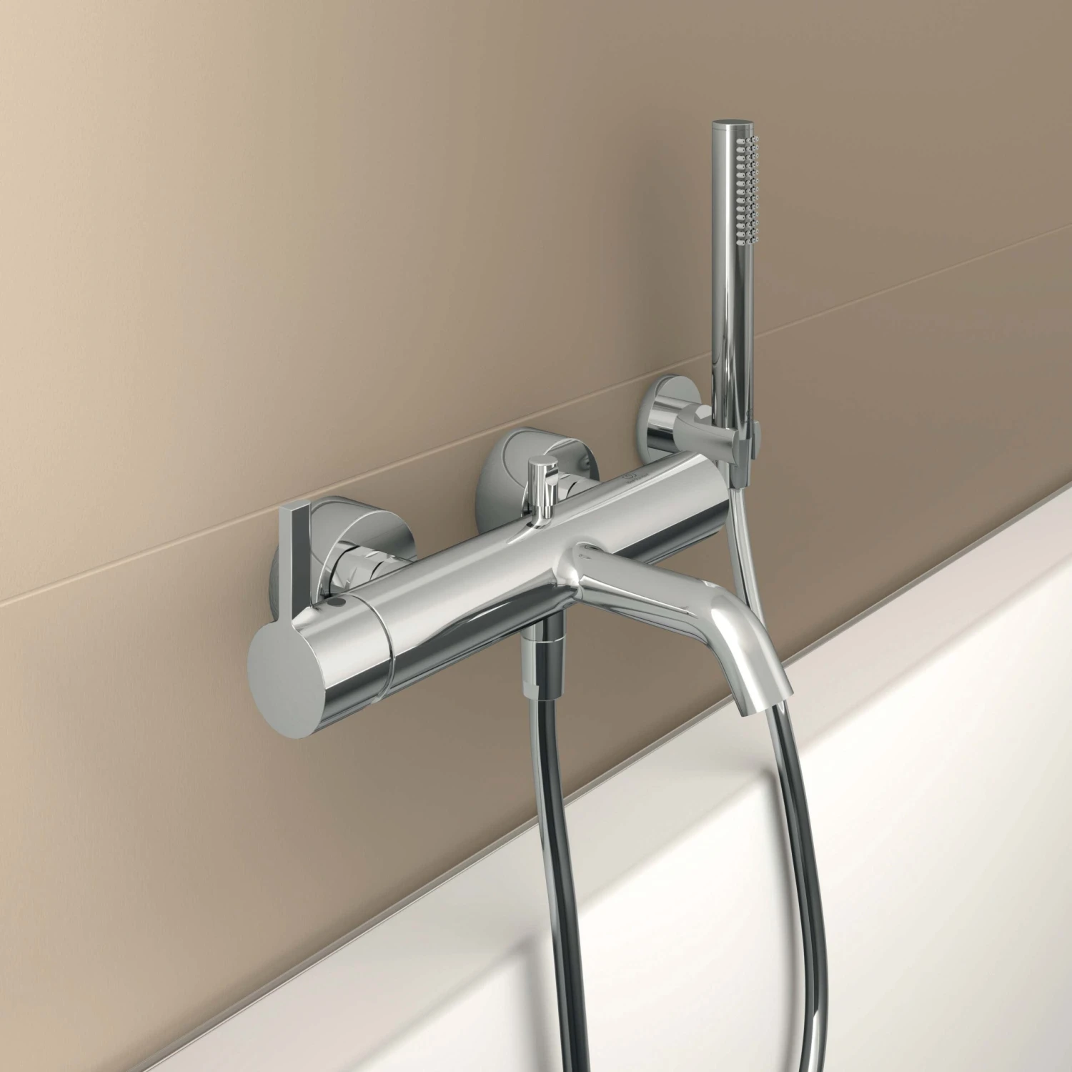 Ideal Standard Idealrain Atelier Brausehalter BC806AA Rund, Aus Metall, Fix, Verchromt 10 Ideal Standard Idealrain Atelier Brausehalter BC806AA Rund, Aus Metall, Fix, Verchromt – Bild 10