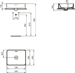 Ideal Standard Strada II Aufsatzwaschtisch T296501 Weiss, 50x40cm, Ohne Hahnloch, Mit Überlauf 15 Ideal Standard Strada II Aufsatzwaschtisch T296501 Weiss, 50x40cm, Ohne Hahnloch, Mit Überlauf -VIEGA Verkäufe Ideal Standard Strada II Aufsatzwaschtisch T296501 weiss 50x40cm ohne Hahnloch mit Ueberlauf 7