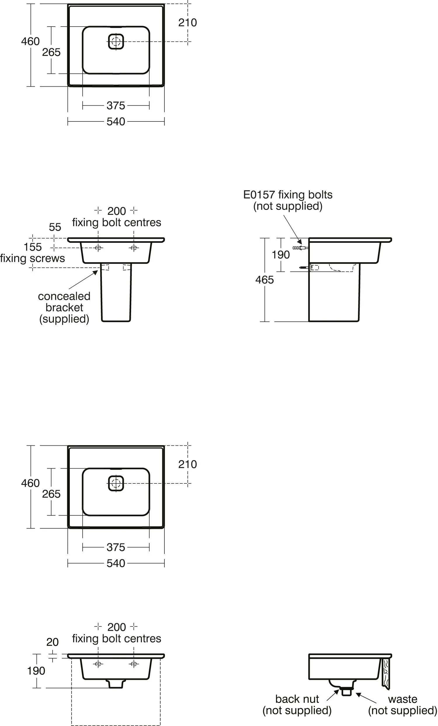Ideal Standard Strada II Möbelwaschtisch T363201 Ohne Hahnloch, 540 X 180 X 460 Mm, Weiß 6 Ideal Standard Strada II Möbelwaschtisch T363201 Ohne Hahnloch, 540 X 180 X 460 Mm, Weiß – Bild 6