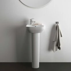 Ideal Standard I.life A Handwaschbecken T4515MA 35x30x15cm, Mit Hahnloch Und Überlauf, Hahnbank Links, Weiß Ideal Plus -VIEGA Verkäufe Ideal Standard i.life A Handwaschbecken T4515MA 35x30x15cm mit Hahnloch und Ueberlauf Hahnbank links weiss Ideal Plus 4