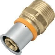 KAN-therm KAN-press 6in1 Übergangsstück 1009045009 20 Mm X 1/2 AG, Messing, Mit Presshülse