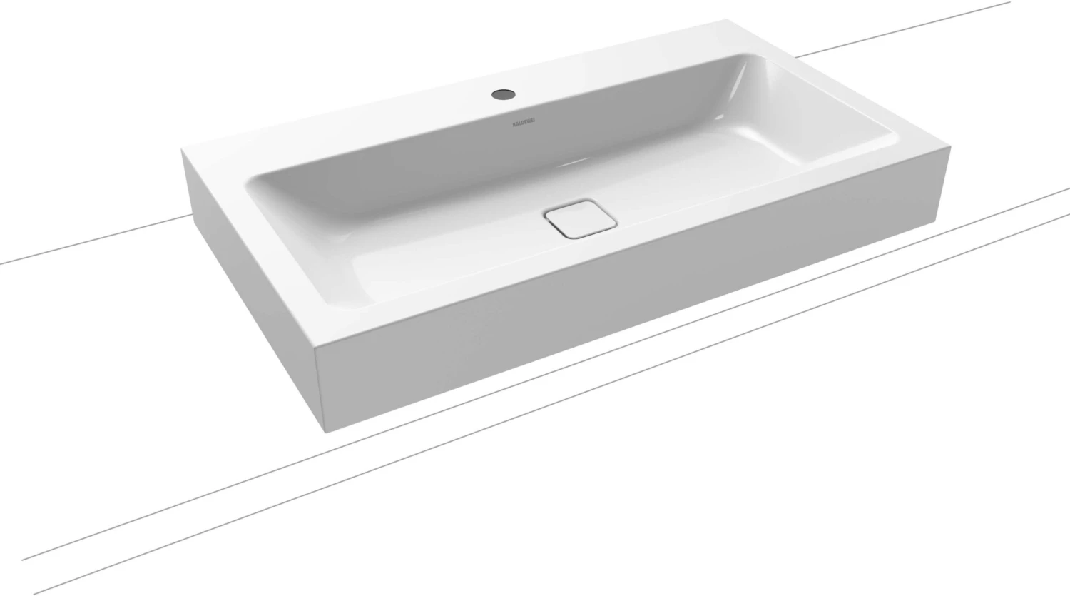 Kaldewei Cono Aufsatzwaschtisch 902206033001 3086, 90x50x12cm, Weiss Perl-Effekt, 3 Hahnlöcher 1 Kaldewei Cono Aufsatzwaschtisch 902206033001 3086, 90x50x12cm, Weiss Perl-Effekt, 3 Hahnlöcher