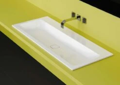 Kaldewei Cono Einbau-Waschtisch 908206003711 3075, 50x50cm, Alpinweiss Matt Perl-Effekt, Ohne Überlauf, Ohne Hahnloch -VIEGA Verkäufe Kaldewei Cono Einbau Waschtisch 908206003711 3075 50x50cm alpinweiss matt Perl Effekt ohne Ueberlauf ohne Hahnloch 4