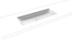 Kaldewei Cono Unterbauwaschtisch 902406003001 3088, 868 X 382 Mm, Weiss Perl Effekt
