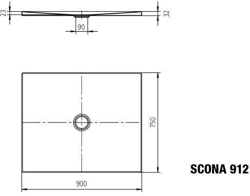 Kaldewei Scona Duschwanne 491230000030 75x90x2,3cm, Antislip, Bahamabeige 5 Kaldewei Scona Duschwanne 491230000030 75x90x2,3cm, Antislip, Bahamabeige – Bild 5