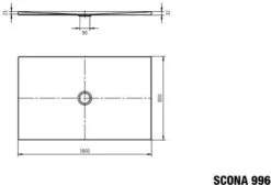 Kaldewei Scona Duschwanne 499600010701 80x180cm, Ohne Effekt/Antislip, Schwarz -VIEGA Verkäufe Kaldewei Scona Duschwanne 499600010701 80x180cm ohne Effekt Antislip schwarz 4