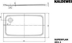 Kaldewei Superplan Duschwanne 430130000001 70x120x2,5cm, Antislip, Weiß -VIEGA Verkäufe Kaldewei Superplan Duschwanne 430130000001 70x120x25cm Antislip weiss 6