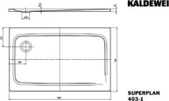 Kaldewei Superplan Duschwanne 430300010030 75x120x2,5cm, Bahamabeige -VIEGA Verkäufe Kaldewei Superplan Duschwanne 430300010030 75x120x25cm bahamabeige 6