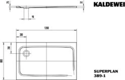 Kaldewei Superplan Duschwanne 447330003701 80x120x2,5cm, Antislip Perl-Effekt, Schwarz -VIEGA Verkäufe Kaldewei Superplan Duschwanne 447330003701 80x120x25cm Antislip Perl Effekt schwarz 6