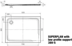 Kaldewei Superplan Duschwanne 447347983001 80x120x2,5cm, Träger Flach, Perl-Effekt, Weiß -VIEGA Verkäufe Kaldewei Superplan Duschwanne 447347983001 80x120x25cm Traeger flach Perl Effekt weiss 6