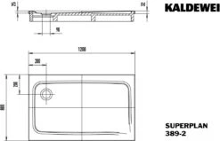 Kaldewei Superplan Duschwanne 447348040030 80x120x2,5cm, Mit Träger, Bahamabeige -VIEGA Verkäufe Kaldewei Superplan Duschwanne 447348040030 80x120x25cm mit Traeger bahamabeige 6