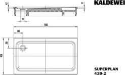 Kaldewei Superplan XXL 439 Duschwanne 43394804000 150x90x4,3cm, Weiss, Mit Träger -VIEGA Verkäufe Kaldewei Superplan XXL 439 Duschwanne 43394804000 150x90x43cm weiss mit Traeger 6