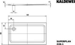 Kaldewei Superplan Xxl Duschwanne 435330000701 80x140x4cm, Antislip, Schwarz -VIEGA Verkäufe Kaldewei Superplan xxl Duschwanne 435330000701 80x140x4cm Antislip schwarz 6