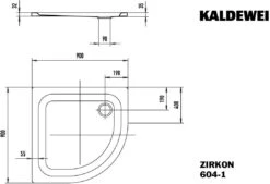Kaldewei Zirkon Duschwanne 456900010711 90x90x3,5cm, Alpinweiß Matt -VIEGA Verkäufe Kaldewei Zirkon Duschwanne 456900010711 90x90x35cm alpinweiss matt 2