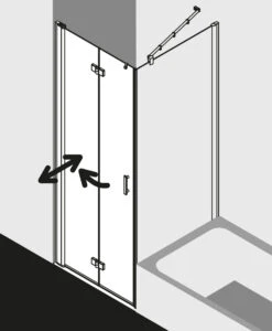 Kermi Diga Pendel-Falttür Für Seitenwand DI2SR070202AK 70x200cm, Weiß, ESG Klar, Rechts, Auf Duschwanne -VIEGA Verkäufe Kermi Diga Pendel Falttuer fuer Seitenwand DI2SR070202AK 70x200cm weiss ESG klar rechts auf Duschwanne 2