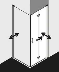 Kermi Diga Pendel-Falttür Für Seitenwand DI2SR070202AK 70x200cm, Weiß, ESG Klar, Rechts, Auf Duschwanne -VIEGA Verkäufe Kermi Diga Pendel Falttuer fuer Seitenwand DI2SR070202AK 70x200cm weiss ESG klar rechts auf Duschwanne 5