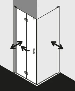 Kermi Diga Pendel-Falttür Für Seitenwand DI2SR100202PK 100x200cm, Weiß, ESG Klar Clean, Rechts, Auf Duschwanne -VIEGA Verkäufe Kermi Diga Pendel Falttuer fuer Seitenwand DI2SR100202PK 100x200cm weiss ESG klar Clean rechts auf Duschwanne 4
