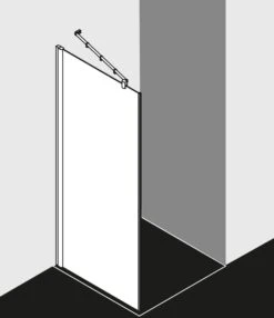 Kermi Diga Seitenwand DITWD07020VAK 70x200cm, Silber Hochglanz, ESG Klar, Auf Duschwanne -VIEGA Verkäufe Kermi Diga Seitenwand DITWD07020VAK 70x200cm silber hochglanz ESG klar auf Duschwanne 1