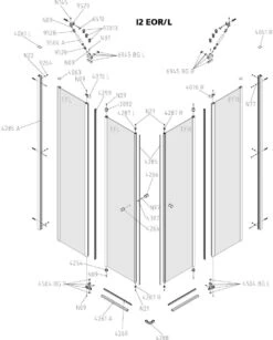 Kermi Ibiza 2000 Eckeinstieg EOL I2EOL090181AK 90x185cm, ESG Klar, Pendeltür Mit Festfeld -VIEGA Verkäufe Kermi Ibiza 2000 Eckeinstieg EOL I2EOL090181AK 90x185cm ESG klar Pendeltuer mit Festfeld 6