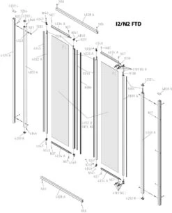 Kermi Ibiza 2000 Falttür FTD I2FTD090181AK 90x185cm, ESG Klar, Siber Mattglanz -VIEGA Verkäufe Kermi Ibiza 2000 Falttuer FTD I2FTD090181AK 90x185cm ESG klar siber mattglanz 9