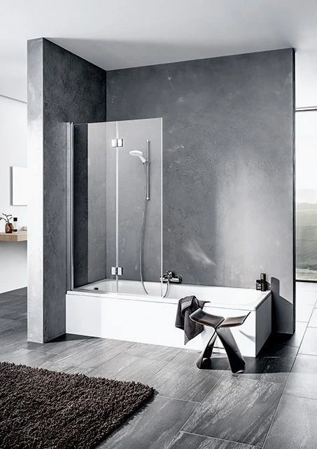 Kermi Liga Badewannen-Faltwand LI2PL120151AK 120x150cm, Silber Mattglanz, ESG Klar, Links 1 Kermi Liga Badewannen-Faltwand LI2PL120151AK 120x150cm, Silber Mattglanz, ESG Klar, Links