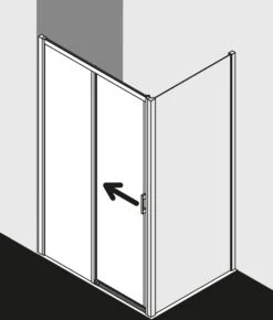 Kermi Liga Gleittür 2-tlg. Bodenfrei Mit Festfeld LID2R115201PK 111-116x200cm, Silber Mattglanz, ESG Klar Clean, Rechts, Auf Duschwanne -VIEGA Verkäufe Kermi Liga Gleittuer 2 tlg. bodenfrei mit Festfeld LID2R115201PK 111 116x200cm silber mattglanz ESG klar Clean rechts auf Duschwanne 3