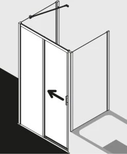 Kermi Liga Gleittür 2-tlg. Bodenfrei Mit Festfeld LID2R115201PK 111-116x200cm, Silber Mattglanz, ESG Klar Clean, Rechts, Auf Duschwanne -VIEGA Verkäufe Kermi Liga Gleittuer 2 tlg. bodenfrei mit Festfeld LID2R115201PK 111 116x200cm silber mattglanz ESG klar Clean rechts auf Duschwanne 9