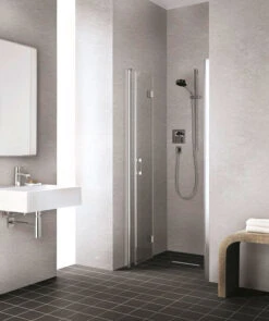 Kermi Liga Pendel-Falttür Für Seitenwand LI2SL07520VAK 75x200cm, Silber Hochglanz, ESG Klar, Links, Auf Duschwanne -VIEGA Verkäufe Kermi Liga Pendel Falttuer fuer Seitenwand LI2SL07520VAK 75x200cm silber hochglanz ESG klar links auf Duschwanne 2