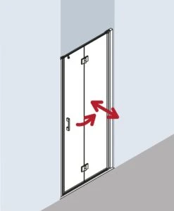 Kermi Liga Pendel-Falttür Für Seitenwand LI2SL07520VAK 75x200cm, Silber Hochglanz, ESG Klar, Links, Auf Duschwanne -VIEGA Verkäufe Kermi Liga Pendel Falttuer fuer Seitenwand LI2SL07520VAK 75x200cm silber hochglanz ESG klar links auf Duschwanne 8