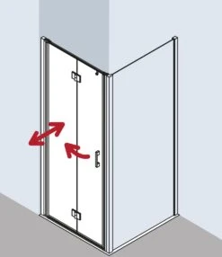 Kermi Liga Pendel-Falttür Für Seitenwand LI2SL07520VAK 75x200cm, Silber Hochglanz, ESG Klar, Links, Auf Duschwanne -VIEGA Verkäufe Kermi Liga Pendel Falttuer fuer Seitenwand LI2SL07520VAK 75x200cm silber hochglanz ESG klar links auf Duschwanne 9