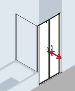 Kermi Liga Pendeltür In Nische LIPTD085181AK 85x185cm, Silber Mattglanz, ESG Klar, Auf Duschwanne -VIEGA Verkäufe Kermi Liga Pendeltuer in Nische LIPTD085181AK 85x185cm silber mattglanz ESG klar auf Duschwanne 7