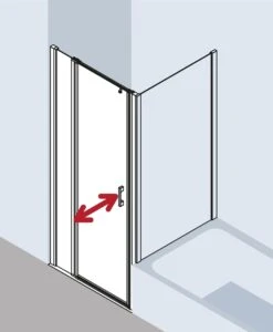 Kermi Liga Pendeltür Mit Festfeld Für Seitenwand LI1GR08520VAK 85x200cm, Silber Hochglanz, ESG Klar, Rechts, Auf Duschwanne -VIEGA Verkäufe Kermi Liga Pendeltuer mit Festfeld fuer Seitenwand LI1GR08520VAK 85x200cm silber hochglanz ESG klar rechts auf Duschwanne 5