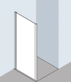 Kermi Liga Seitenwand LITWD08018VPK 80x185cm, Silber Hochglanz, ESG Klar Clean, Auf Duschwanne -VIEGA Verkäufe Kermi Liga Seitenwand LITWD08018VPK 80x185cm silber hochglanz ESG klar Clean auf Duschwanne 2