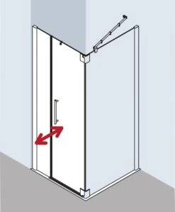 Kermi Pasa XP Pendeltür 1-fl. U Festfeld Für Seitenwand PX1FR090181UK 90x185cm, Silber Mattglanz, ESG SR Opaco, Rechts, Auf Duschwanne -VIEGA Verkäufe Kermi Pasa XP Pendeltuer 1 fl. u Festfeld fuer Seitenwand PX1FR090181UK 90x185cm silber mattglanz ESG SR Opaco rechts auf Duschwanne 1