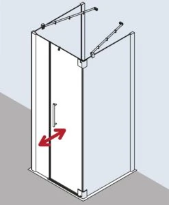 Kermi Pasa XP Pendeltür 1-fl. U Festfeld Für Seitenwand PX1FR090181UK 90x185cm, Silber Mattglanz, ESG SR Opaco, Rechts, Auf Duschwanne -VIEGA Verkäufe Kermi Pasa XP Pendeltuer 1 fl. u Festfeld fuer Seitenwand PX1FR090181UK 90x185cm silber mattglanz ESG SR Opaco rechts auf Duschwanne 2
