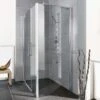 Kermi Pasa XP Seitenwand Für Pendeltür Mit Festfeld PXUWD078201PK 78x200cm, Silber Mattglanz, ESG Klar Clean, Auf Duschplatz