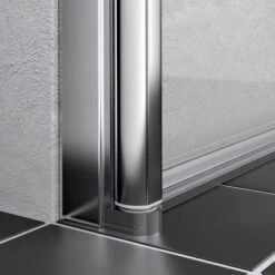 Kermi Pendeltür Liga LI1WR090201AK 90x200cm, Silber/mattglanz, Echtglas Klar, Rechts -VIEGA Verkäufe Kermi Pendeltuer Liga LI1WR090201AK 90x200cm silber mattglanz Echtglas klar rechts 3