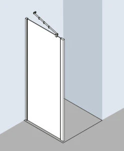 Kermi Raya Seitenwand RATWD07520VPK 75x200cm, ESG Klar KermiClean, Silber Hochglanz -VIEGA Verkäufe Kermi Raya Seitenwand RATWD07520VPK 75x200cm ESG klar KermiClean silber hochglanz 2