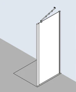 Kermi Raya Seitenwand RATWD07520VPK 75x200cm, ESG Klar KermiClean, Silber Hochglanz -VIEGA Verkäufe Kermi Raya Seitenwand RATWD07520VPK 75x200cm ESG klar KermiClean silber hochglanz 3