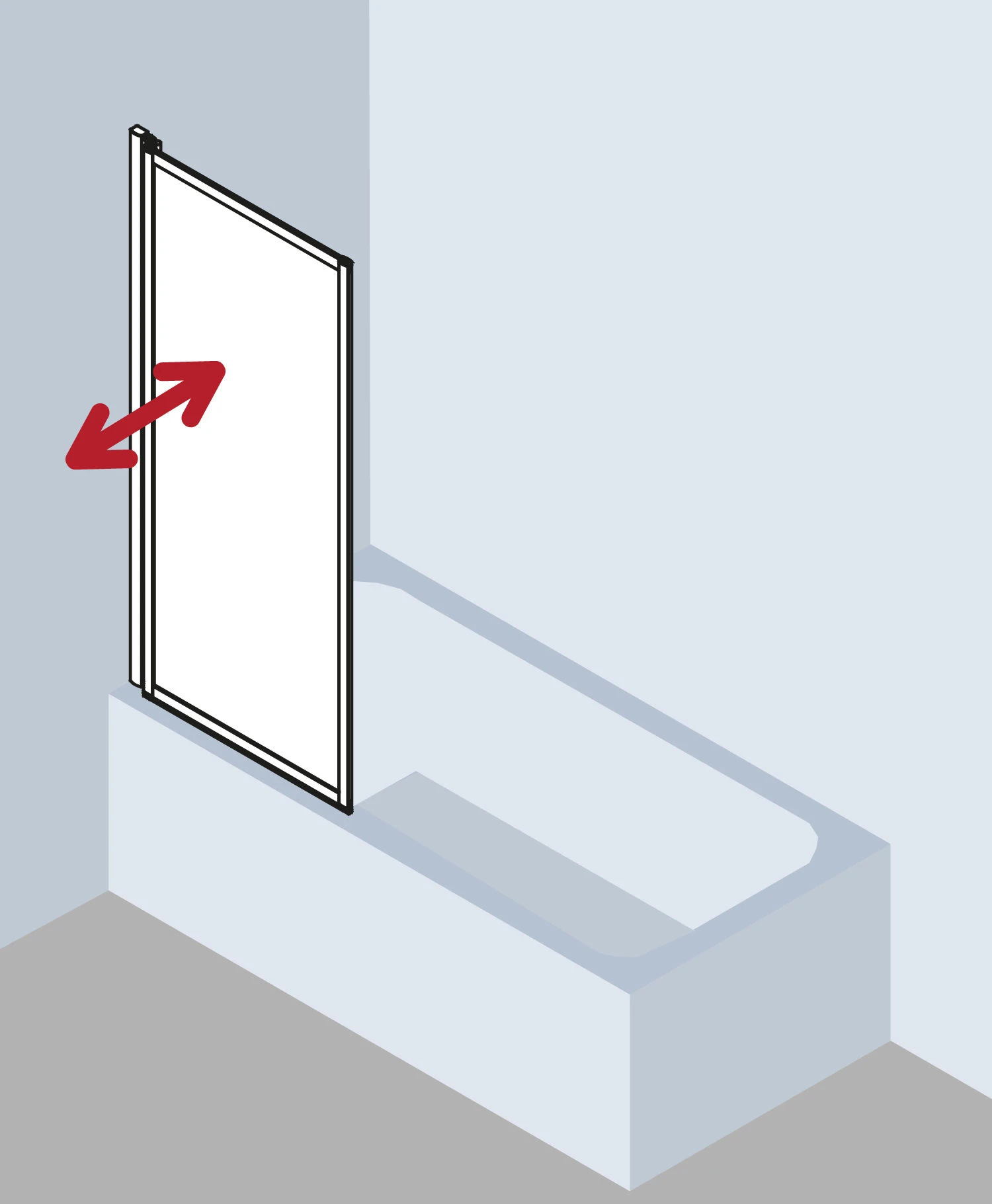 Kermi Vario 2000 Faltwand 1-flügelig V2FW1065142AK 70,1-71,7x140cm, Weiß, ESG Klar 2 Kermi Vario 2000 Faltwand 1-flügelig V2FW1065142AK 70,1-71,7x140cm, Weiß, ESG Klar – Bild 2